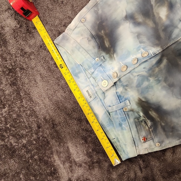 High waist, button fly tie dye Hudson skinny jeans size 29! - Picture 8 of 10